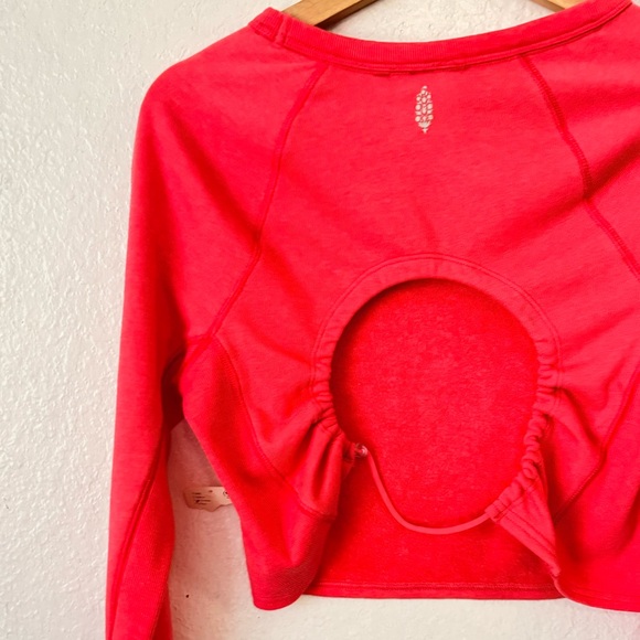Free People FP Movement Circle Back Crop Top pink size M - Picture 9 of 12
